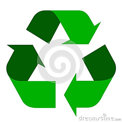 Recycling symbol Stock Photo