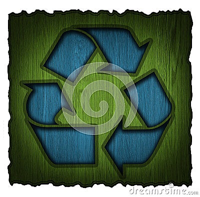 Recycling symbol 3d Stock Photo