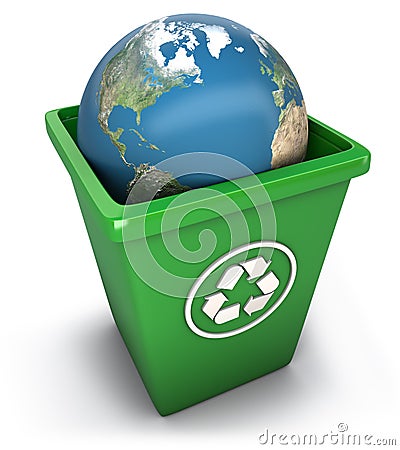 Recycling world Stock Photo