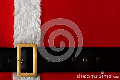 Red abstract Christmas background of Santa Claus suit Stock Photo