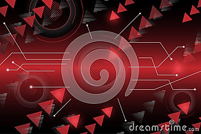 Red Abstract Circle Geometric Background-01 Vector Illustration
