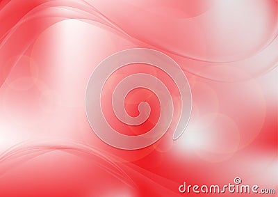 Red abstract circle and wave background Vector Vector Illustration