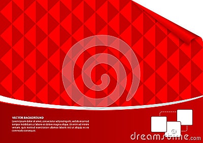 Red abstract empty background Vector Illustration