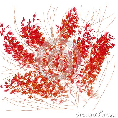 Red Abstract ilustration wallpaper Stock Photo