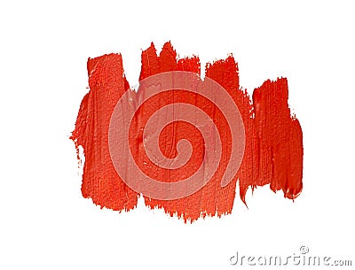 Red acrylic background brushstrokes Stock Photo