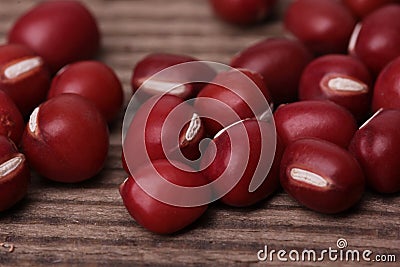 Red adzuki bean Stock Photo