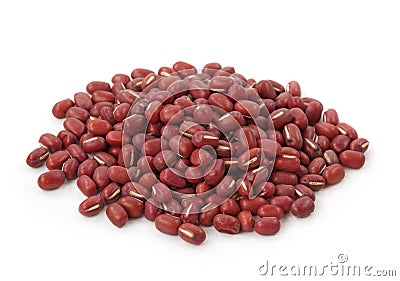 Red adzuki beans Stock Photo