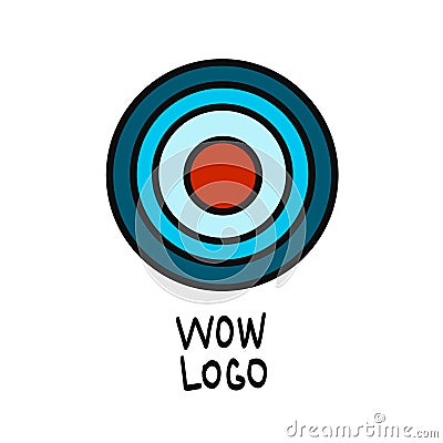 Red aim, Idea concept, perfect hit, winner, target goal icon. Success abstract pin logo Vector Illustration