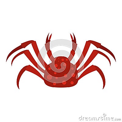 Red Alaska crab icon isolated Vector Illustration