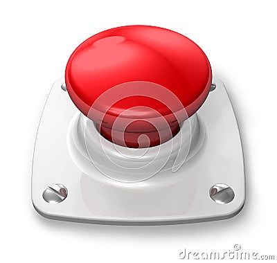 Red alert button Stock Photo
