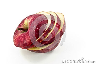 Red apple cut Stock Photo