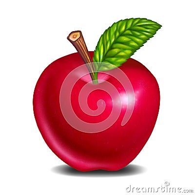 Red apple fresh delicious Stock Photo