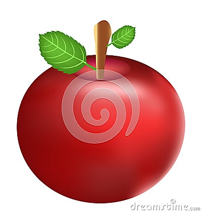 Red apple fruit Stock Photo
