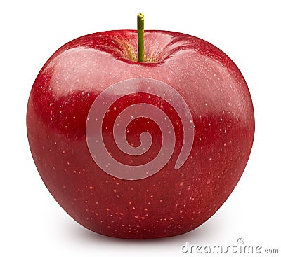 Red apple isolated on white Stock Photo