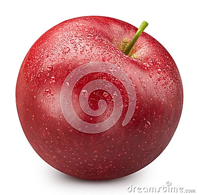 Red apple isolated on white Stock Photo