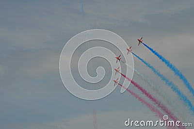 Red arrows Stock Photo