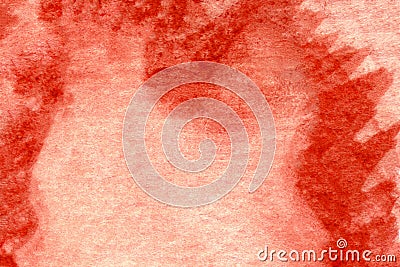 Red art painting. Design element. Colorful vibrant red textured background. Red artistic illustration. Abstract red Cartoon Illustration