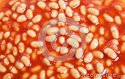 Photo of Red Baked Bean Background Stock Photo
