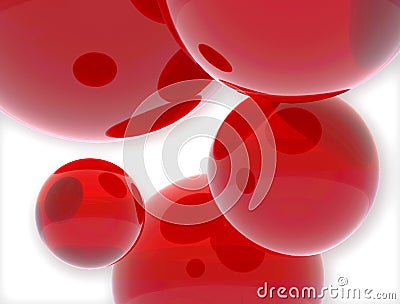 Red ballons Stock Photo