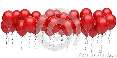 Red balloons Stock Photo