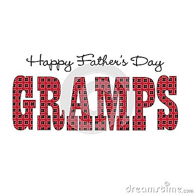 Red bandana gramps happy fathers day Stock Photo