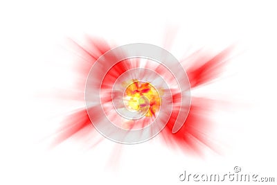 Red beam light blast blurred Image,abstract background,brush effect Stock Photo