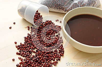 Red bean soup Stock Photo