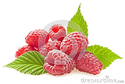 Red berry raspberry Stock Photo