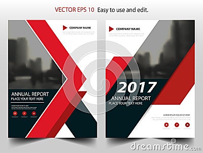 Red black abstract annual report Brochure design template vector. Business Flyers infographic magazine poster.Abstract layout Vector Illustration