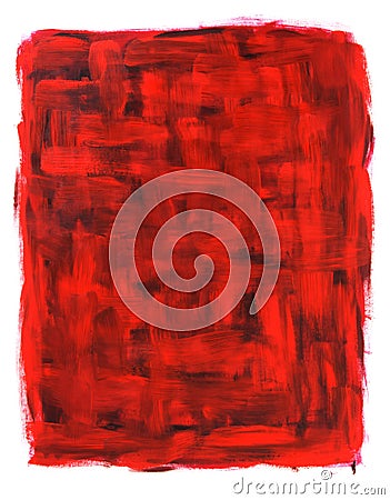 Red and black abstract oil painting Stock Photo