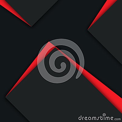 Red and black empty paper sheets given for your message. Can be used as wishes Stock Photo