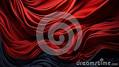 A red and black fabric texture Stock Photo