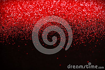 Red and Black Glitter background. Holiday, Christmas, Valentines, Beauty and Nails abstract texture Stock Photo