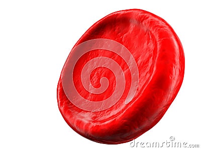 Red blood cell isolated Cartoon Illustration