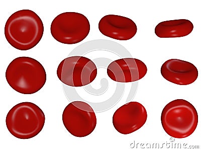 Red blood cells Cartoon Illustration