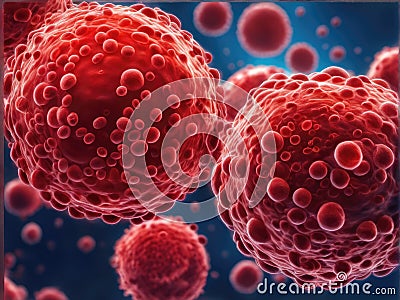 red blood cells in vein, medical human health-care Stock Photo