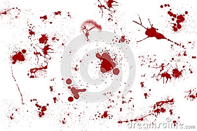 Red Blood Spill Stock Photo