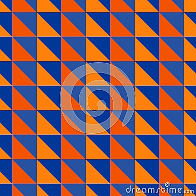 Red and blue abstract pattern with triangles Vector Illustration