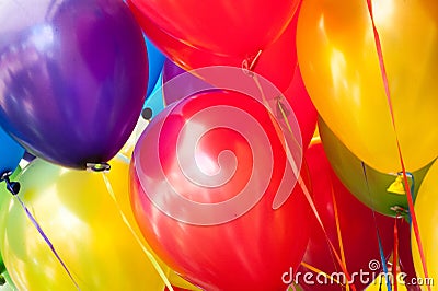 Colorful ballons close up 3x4 Stock Photo