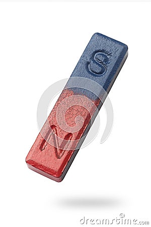 red and blue magnet Stock Photo