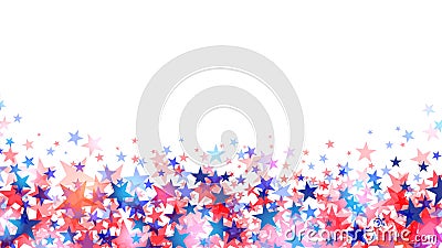 Red and blue stars isolated on white background vector Vector Illustration