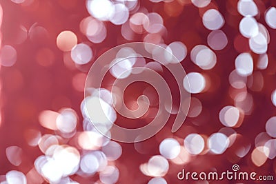 Red blur bokeh light. Defocused background Stock Photo