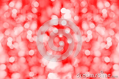 Red bokeh. Unobtrusive abstract background. Soft lights. Defocused blurred. Template for design with copy space Stock Photo