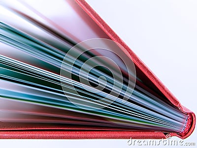 Red book detail Stock Photo