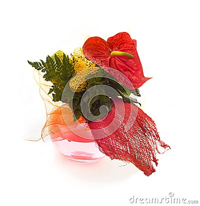 Red bouquet Stock Photo