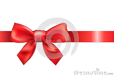 Red Bow Vector Illustration