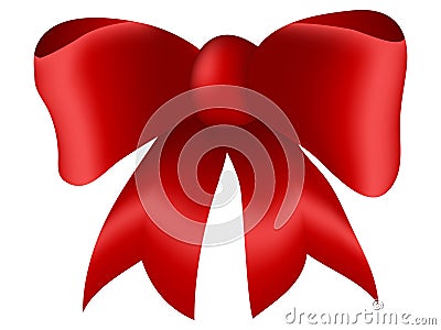 Red Bow Stock Photo