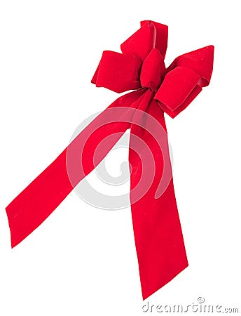 Red Bow Stock Photo