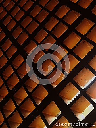 Red brick architectural motifs Stock Photo