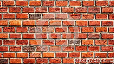 Red brick background pattern texture Brickwork red bricks Generative By AI Stock Photo